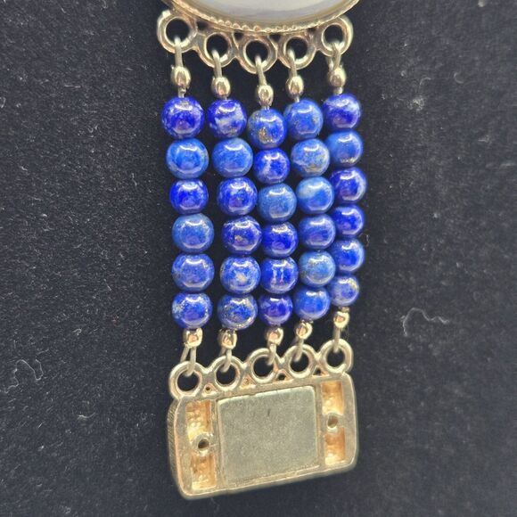 Jay King DTR Mine Finds Bracelet Heart Lapis Lazuli Lace Agate Druzy Sterling - Picture 10 of 15
